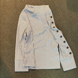 SHEIN Gray and White blouse